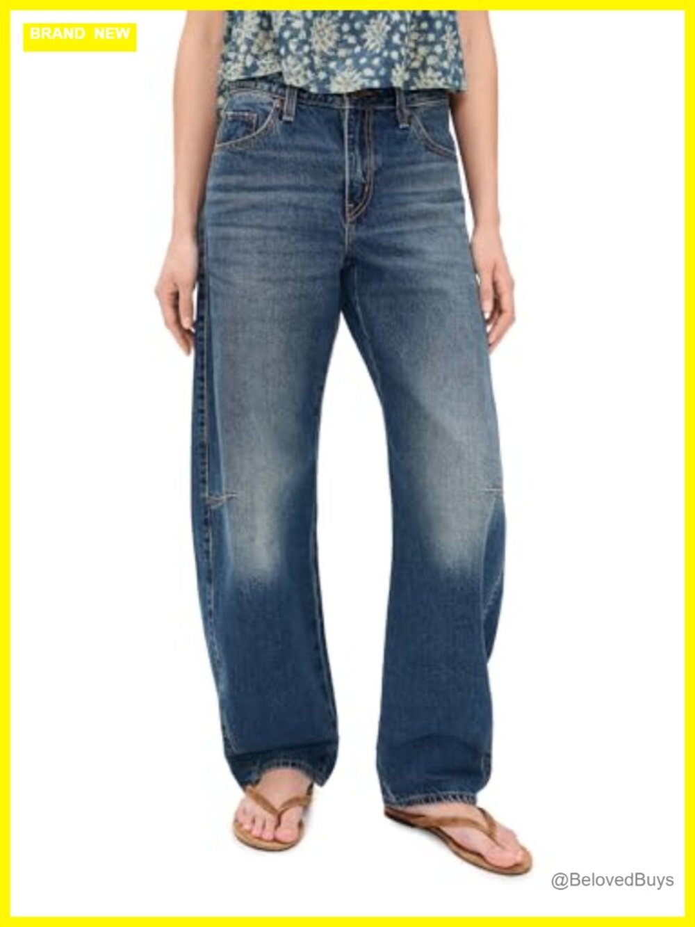 Levi's Baggy Dad Barrel Loose Tapered Mid Rise Jeans